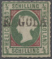 O Helgoland - Marken Und Briefe: 1867, Viktoria 1/2 Schilling Dunkelbläulichgün/ka - Héligoland