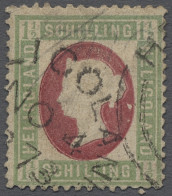 O Helgoland - Marken Und Briefe: 1873, Viktoria, 1 1/2 Schilling Hellgrün/karmin E - Helgoland