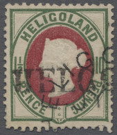 O Helgoland - Marken Und Briefe: 1875, Viktoria 1 1/2 Pence/10 Pfg. Dunkelgrün/dun - Helgoland