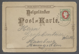 AK Helgoland - Marken Und Briefe: 1875, Viktoria 1 1/2 Pence/10 Pfg. Hellgün/hell- - Heligoland