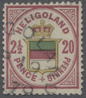 O Helgoland - Marken Und Briefe: 1876, Freimarke 2 1/2 Pence/20 Pfg. Lilakarmin/ge - Helgoland