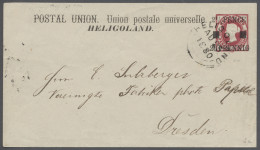 GA Helgoland - Ganzsachen: 1879, Viktoria-Ganzsachenumschlag Mit Neuem Werteindruck - Heligoland