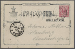 GA/FDC Helgoland - Stempel: 1890, Deutsches Reich 10 Pfg. Rot Entwertet Am Ersttag Der - Heligoland