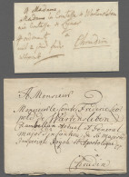 Brf. Preußen - Vorphilatelie: 1705-1765, Partie Mit Einem Dankschreiben Für Neujahrsg - Prephilately
