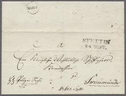 Brf. Preußen - Vorphilatelie: 1831, 24.9., SAN.ST., Ekr Auf Brief Von Stettin Nach Sw - Préphilatélie