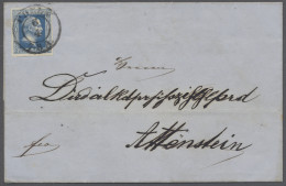 Brf. Preußen - Marken Und Briefe: 1857, "Friedrich Wilhelm IV." 2 Sgr. Dunkelblau, Vo - Other & Unclassified