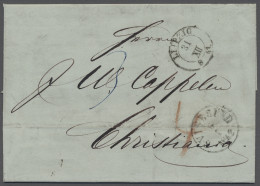 Brf. Sachsen - Vorphilatelie: 1860-1861, Partie Von 2 Unfrankierten Faltbriefen Aus L - Préphilatélie