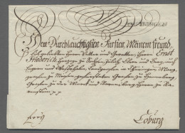 Brf. Thurn & Taxis - Vorphilatelie: MEININGEN; 1797 (ca.), Guterhaltener Schnörkelbri - Vorphilatelie