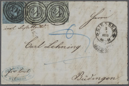 Brf. Thurn & Taxis - Marken Und Briefe: 1852, Freimarken 1 Kreuzer Schwarz Auf Hellol - Sonstige & Ohne Zuordnung