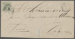 Brf. Thurn & Taxis - Marken Und Briefe: 1859, Freimarke 1/2 Sgr. Grün Zweiseitig Voll - Otros & Sin Clasificación