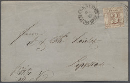 Brf. Thurn & Taxis - Marken Und Briefe: 1859, Freimarke 3 Sgr. Braunrot Zweiseitig Vo - Other & Unclassified