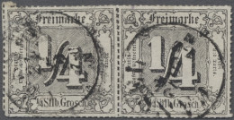 Paar/o Thurn & Taxis - Marken Und Briefe: 1866, Freimarke 1/4 Sgr. Schwarz Mit Zentrisc - Altri & Non Classificati