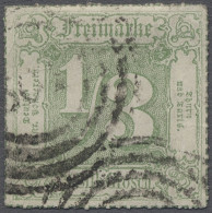 O Thurn & Taxis - Marken Und Briefe: 1866, Freimarke 1/3 Sgr. Dunkelgelblichgrün M - Autres & Non Classés