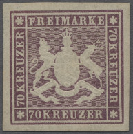 * Württemberg - Marken Und Briefe: 1873, Freimarke 70 Kreuzer In Der Guten Farbvar - Altri & Non Classificati