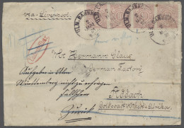 Brf. Württemberg - Marken Und Briefe: DESTINATION WESTAFRIKA! 1881, 10 Pfg. Rosa Als - Autres & Non Classés