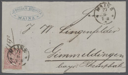 Brf. Norddeutscher Bund - Marken Und Briefe: 1868, Freimarke 1 Gr. Rosakarmin Durchst - Other & Unclassified