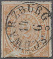 O Norddeutscher Bund - Marken Und Briefe: 1868, Freimarke 2 Kreuzer Orange, Unten - Other & Unclassified