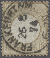 O Deutsches Reich - Brustschild: 1874, Großer Brustschild, 18 Kreuzer Ockerbraun M - Used Stamps