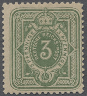 ** Deutsches Reich - Pfennige: 1875, Freimarke 3 Pfennige In Der Farbvariante Gelbl - Nuevos