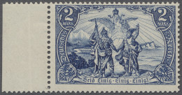 ** Deutsches Reich - Germania: 1902, Freimarke 2 Mark Schwarzblau Ohne Wasserzeiche - Unused Stamps