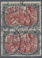 O Deutsches Reich - Germania: 1905, 5 Mark Grünschwarz/dunkelkarmin, Quarzlampe "g - Used Stamps