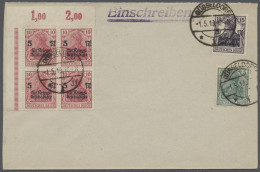 FDC Deutsches Reich - Inflation: 1919, Kriegsbeschädigtenhilfe, 10 + 5 Pfg Karminrot - Autres & Non Classés