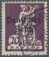 O Deutsches Reich - Inflation: 1920, Bayern Abschiedsserie Mit Überdruck, 20 Pf. B - Gebraucht