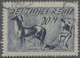 O Deutsches Reich - Inflation: 1922, Pflüger Querformat, 20 Mark Mit Wz. 2 Und KOP - Used Stamps