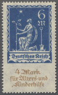 ** Deutsches Reich - Inflation: 1922, Alters- Und Kinderhilfe, 6 + 4 M. Ultramarin - Unused Stamps