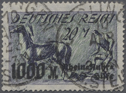 O Deutsches Reich - Inflation: 1923, Rhein- Und Ruhrhilfe, Der Komplette Satz, Sau - Used Stamps