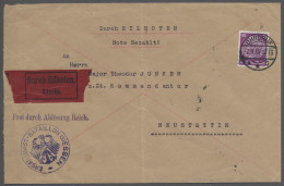 Brf. Deutsches Reich - 3. Reich: 1935, Hindenburg Im Medaillon, Wz. 2 (Waffeln), 40 P - Lettres & Documents