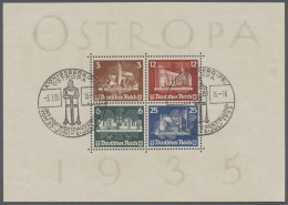 O Deutsches Reich - 3. Reich: 1935, OSTROPA-BLOCK, Im Originalformat, Zähnung An D - Used Stamps