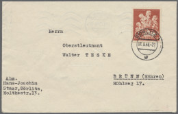 FDC Deutsches Reich - 3. Reich: 1943, 10 Jahre Winterhilfswerk, 12 + 38 Rpf. Bräunli - Other & Unclassified