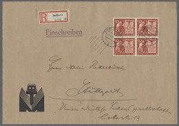 FDC Deutsches Reich - 3. Reich: 1943, Feldherrnhalle München, 24 + 26 Rpf. Im Vierer - Otros & Sin Clasificación