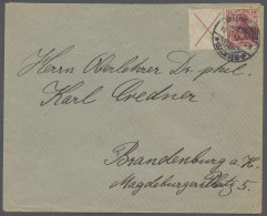 Brf. Deutsches Reich - Zusammendrucke: 1913, Germania Friedensdruck, Zusammendruck An - Zusammendrucke