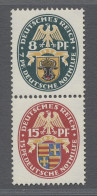 **/* Deutsches Reich - Zusammendrucke: 1928-1929, Nothilfe, Drei Zusammendrucke, Dabe - Zusammendrucke