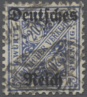 O Deutsches Reich - Dienstmarken: 1920, Dienstmarken Württemberg Mit Aufdruck "Deu - Oficial