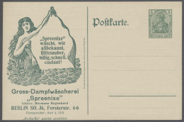 GA Deutsches Reich - Privatganzsachen: 1911 (ca.), Germania Deutsches Reich, 5 Pfg. - Other & Unclassified