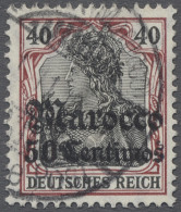 O Deutsche Post In Marokko: 1911, DEUTSCHES REICH Mit Wz., Landesname "Marocco", 5 - Maroc (bureaux)