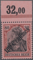 **/*/o Deutsche Post In Marokko: 1908, Germania Mit Diagonalem Aufdruck, 5 C. - 100 C. - Maroc (bureaux)