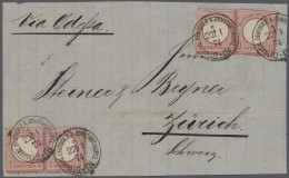 Briefstück Deutsche Post In Der Türkei - Vorläufer: 1874, 21.1., Briefvorderseite Aus CONST - Turchia (uffici)