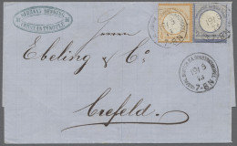 Brf. Deutsche Post In Der Türkei - Vorläufer: 1873, 19.5., 1/2 Gr. Und 2 Gr. Großer B - Turquia (oficinas)