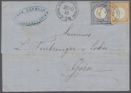 Brf. Deutsche Post In Der Türkei - Vorläufer: 1872, 25.10., 1/2 Gr. (zwei Seiten Sche - Turkse Rijk (kantoren)