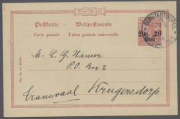 O Deutsche Post In Der Türkei - Ganzsachen: 1906, Germania 10 Pfg.-Postkarte Mit G - Turchia (uffici)