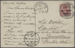 AK Deutsche Post In Der Türkei - Besonderheiten: 1909, DESTINATION SUMATRA, Germani - Turkse Rijk (kantoren)
