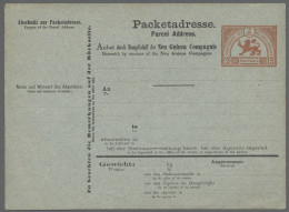 GA Deutsch-Neuguinea - Vorläufer: 1888, Paketkarte Der Neuguinea-Compagnie Ungebrau - Nuova Guinea Tedesca