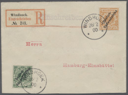 Brf. Deutsch-Südwestafrika: 1900, Krone / Adler Mit Aufdruck Des Landesnamens In Zwei - Duits-Zuidwest-Afrika