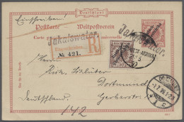 GA Deutsch-Südwestafrika - Stempel: 1899, Wanderstempel "Jakalswater", Schöner Absc - Africa Tedesca Del Sud-Ovest