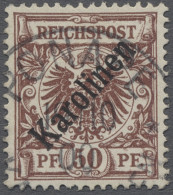 O Deutsche Kolonien - Karolinen: 1899, Krone / Adler, 50 Pf. Lebhaftrötlichbraun M - Carolines