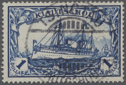 O Deutsche Kolonien - Kiautschou: 1905, Kaiseryacht Ohne Wz. In Dollarwährung, 1/2 - Kiautchou